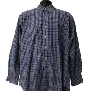 Ralph Lauren Blue Plaid Long Sleeve Blake Large